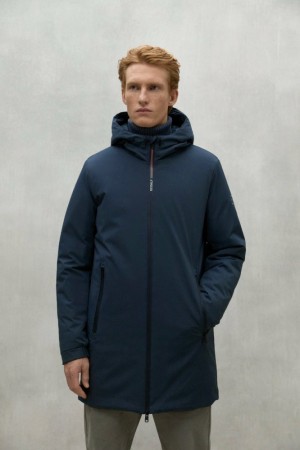 Ecoalf Pasu Mäntel Herren Navy Blau | DXM-327981