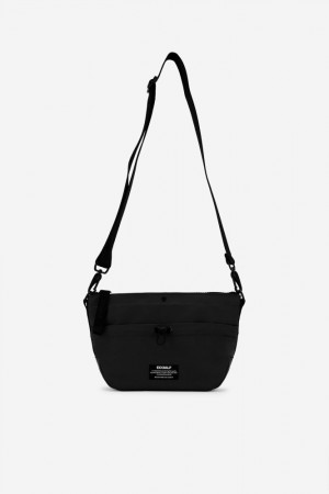 Ecoalf Pepita Schultertasche Damen Schwarz | HWG-913705