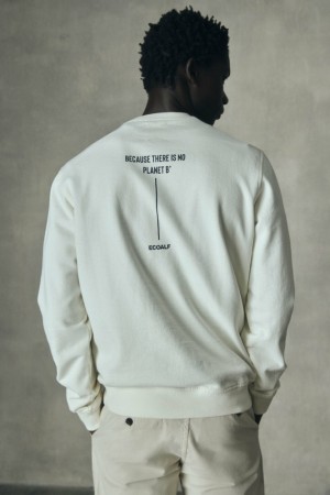 Ecoalf Peter Sweatshirts Herren Weiß | TXC-501824