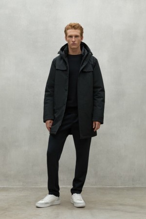 Ecoalf Rainer Mäntel Herren Schwarz | LYM-926834
