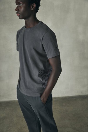 Ecoalf Santander T-shirts Herren Dunkelgrau | CHZ-189653