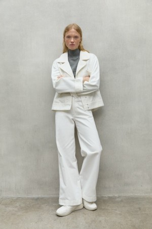 Ecoalf Soira Jacken Damen Weiß | WVR-214598