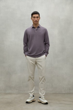 Ecoalf Ted Polo Shirts Herren Lila | CMD-204637