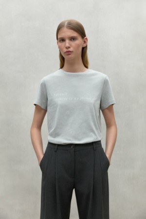 Ecoalf Ucles T-shirts Damen Hellgrau | DWC-378560