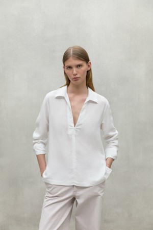 Ecoalf Vega Hemd Damen Weiß | MXA-385694