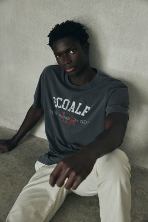 Ecoalf Venice T-shirts Herren Blau | FYH-172948