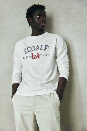 Ecoalf Venice T-shirts Herren Weiß | OFM-170354