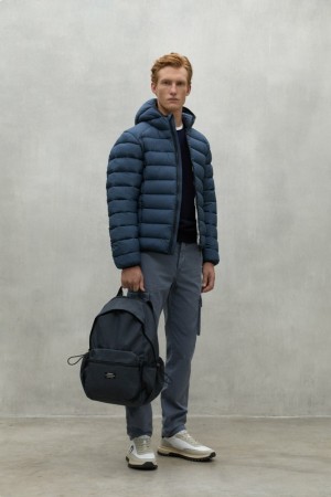 Ecoalf Wakai Rucksack Herren Navy Blau | MFK-427936