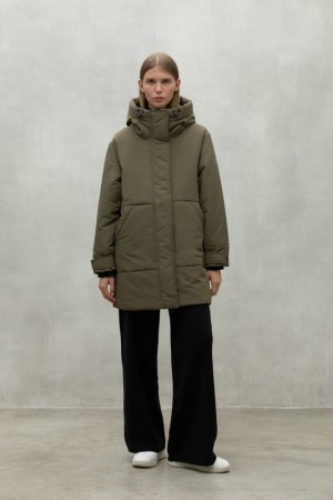 Ecoalf Yari Mäntel Damen Grün | IPQ-872619