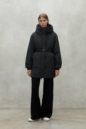 Ecoalf Yari Mäntel Damen Schwarz | WVO-586241